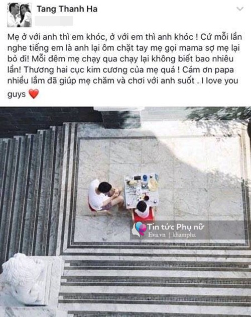 con gai tron 10 ngay tuoi, tang thanh ha lan dau tien khoe anh 