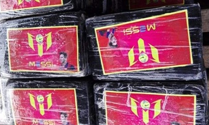 Hơn nửa tấn ma túy dán ảnh Messi bị bắt giữ
