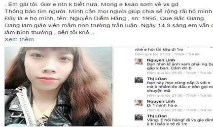 Thông tin mới nhất vụ cô giáo mầm non mất tích sau khi bay từ Hà Nội vào Đà Nẵng