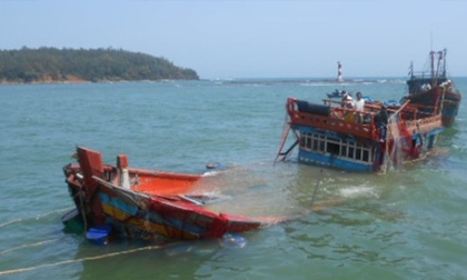 Truy tìm tàu gây tai nạn ở biển Bình Thuận rồi bỏ trốn