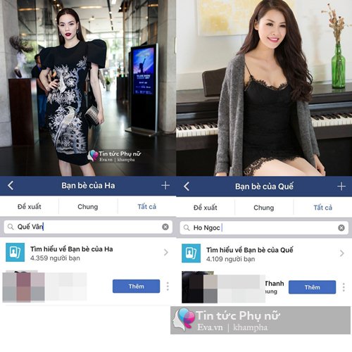 doi ban than ho ngoc ha - que van am tham huy ket ban, bo theo doi nhau - 2