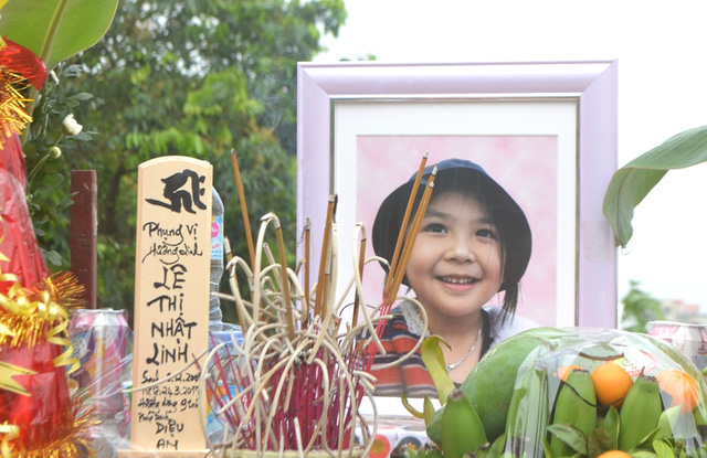 Di ảnh bé Lê Thị Nhật Linh bị sát hại tại Nhật Bản vào ngày 24/3. Ảnh: Đ.Tuỳ
