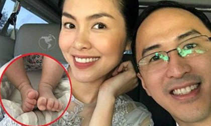 Ông xã Tăng Thanh Hà đăng ảnh con gái cưng nhân dịp em bé đầy tháng