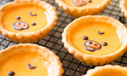Trổ tài làm bánh tart trứng với cách trang trí siêu cute