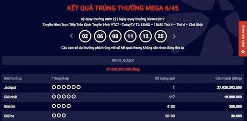 Thông tin mới nhất về tấm vé trúng xổ số Vietlott gần 38 tỉ - 1