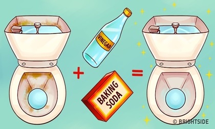 Đổ giấm vào thùng chứa nước bồn cầu, kết quả sẽ khiến bạn bất ngờ