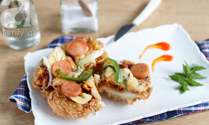Trổ tài làm ngay Chizza - món gà rán phủ phô mai siêu hot