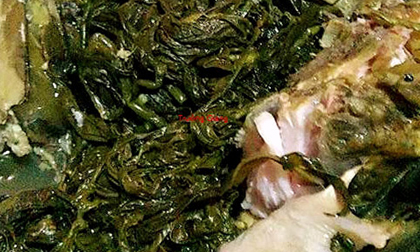 Canh rau sắn nấu cá: Đặc sản miền trung du Phú Thọ