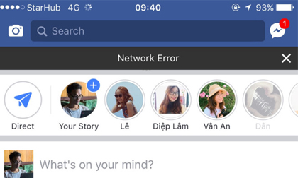 Facebook sập mạng, nhiều người không thể truy cập
