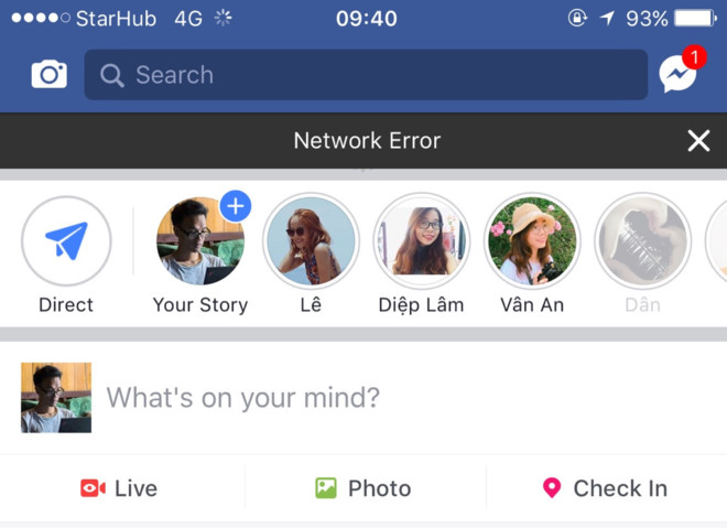 Facebook sap mang, nhieu nguoi khong the truy cap hinh anh 1
