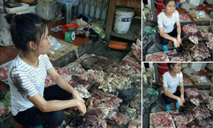 Hải Phòng: Cả chục cân thịt lợn của người phụ nữ bị tạt dầu luyn vì bán giá rẻ khiến dư luận phẫn nộ