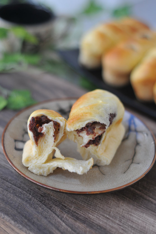 Mềm ngon bánh mì nhân đậu đỏ - Ảnh 5.