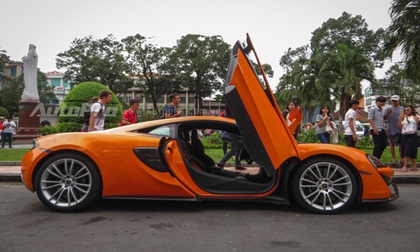 McLaren 570S màu cam độc nhất Việt Nam bị công an bắt giữ liên quan đến ma túy