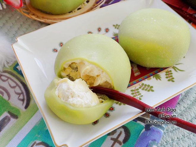 banh mochi la dua kem tuoi sau rieng mat lanh tuyet ngon - 9