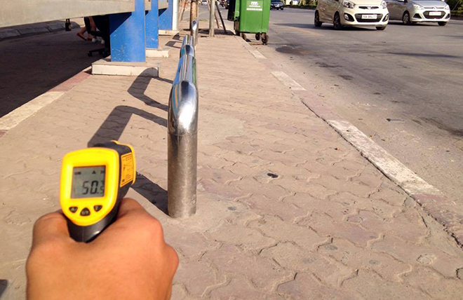 Sốc: Nhiệt độ mặt đường Hà Nội gần 60 độ C trong đợt nóng kỷ lục - 3