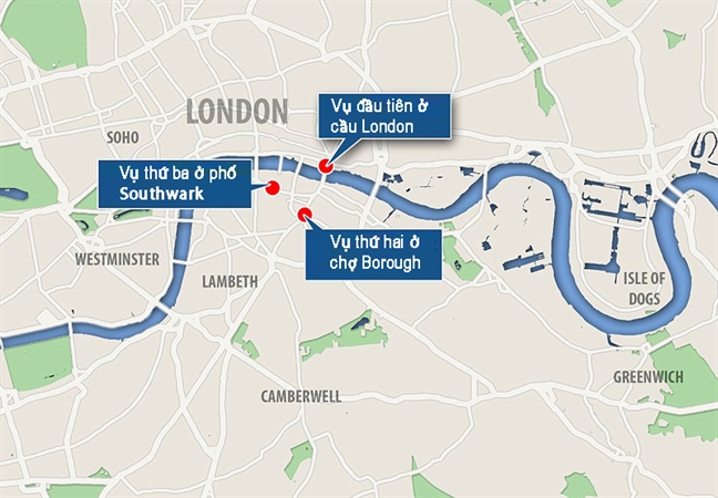 London hung chiu ba vu tan cong khung bo dong thoi trong dem