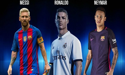 Đội hình tiêu biểu cúp C1: “Rực rỡ” Ronaldo, Messi, Neymar