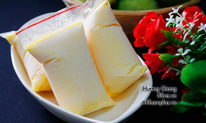 Trổ tài làm kem túi sữa chua xoài, người lớn trẻ nhỏ đều mê