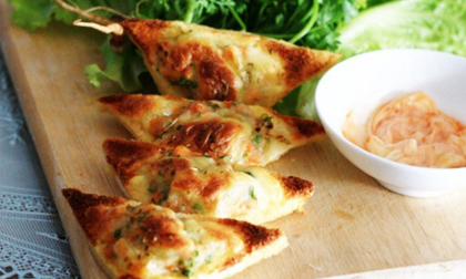 Vào bếp làm bánh mì nướng tôm cho bữa sáng đủ chất