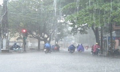 Cuối tuần mưa lớn diện rộng ở Bắc Bộ