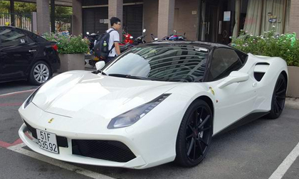 Cận cảnh Ferrari 488 GTB của thiếu gia Hà Nội