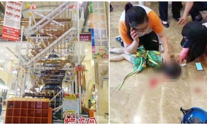 Trung tâm thương mại lắp đặt trò chơi cẩu thả, cô bé 5 tuổi ngã trọng thương, phải chăm sóc đặc biệt