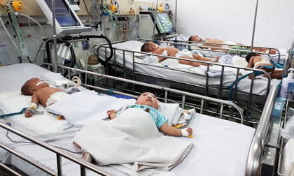 TP.HCM: 6 trẻ phải thở máy rất nặng vì viêm não Nhật Bản