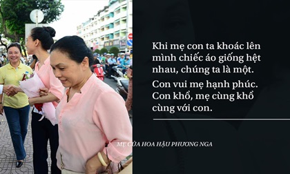 Dẫu cả thế giới quay lưng, dẫu khắp thế gian giễu cợt, Phương Nga luôn còn một tình yêu đậm sâu - tình yêu của mẹ