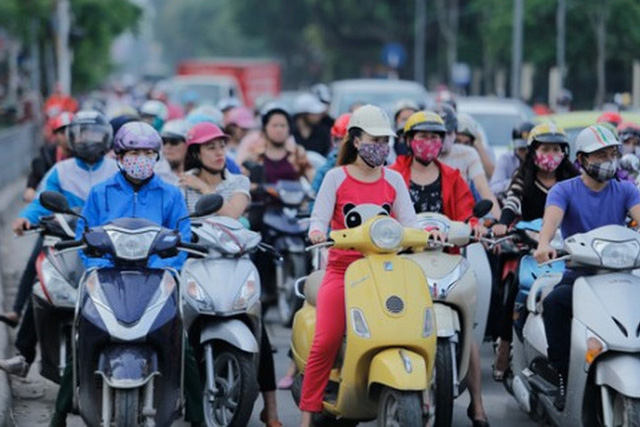 Xe máy sẽ không được hoạt động ở các quận nội thành từ năm 2030. Ảnh: TL