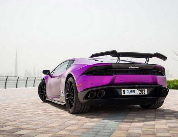 Lamborghini Huracan màu tím độc đáo của nữ doanh nhân Dubai - 2