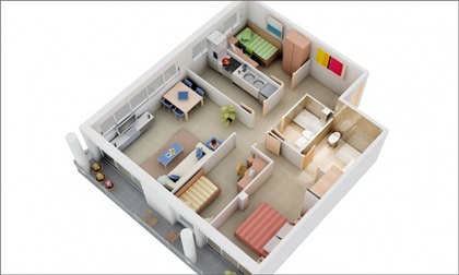 9 mẫu căn hộ 3 phòng ngủ vừa đẹp, vừa hợp lý cho các gia đình đông người