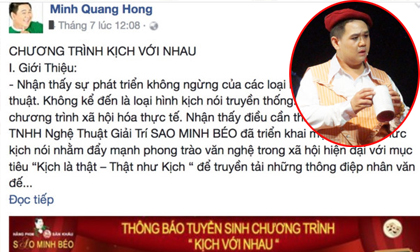 Bất chấp dư luận, Minh Béo đăng đàn tuyển thí sinh thi game show