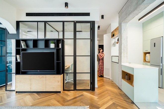 Căn hộ 53m² vừa là tổ ẩm, vừa là nơi làm việc tiện nghi miễn chê của cặp vợ chồng trẻ - Ảnh 3.