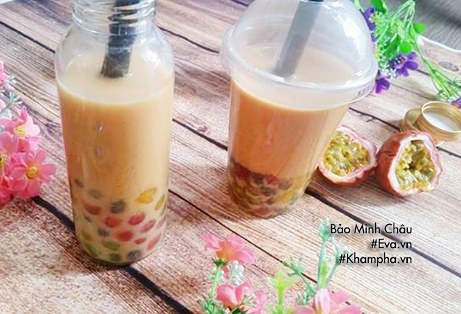 cach lam tra sua vi chanh leo vua thom vua mat - 6