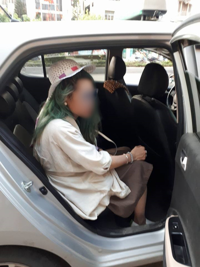 Bella quỵt tiền taxi ở Hà Đông. Ảnh: FB Đ.L.H