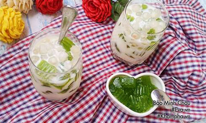Hướng dẫn cách làm sữa chua thạch lá nếp, ăn một lần là mê