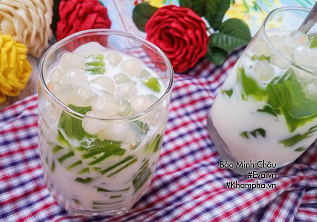 huong dan cach lam sua chua thach la nep, an mot lan la me - 13