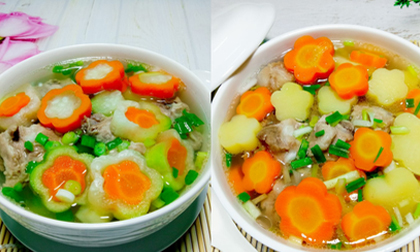 2 món canh ngon đẹp đầy màu sắc cho bữa cơm mùa hè thêm hương vị
