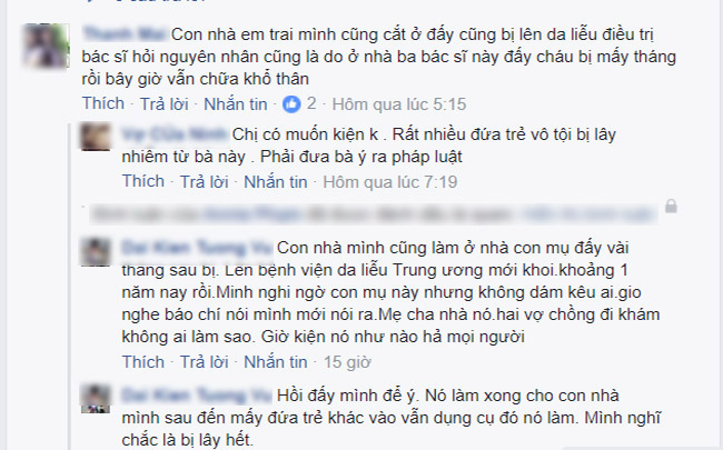 soc: hang loat be trai bi sui mao ga sau khi cat bao quy dau o phong kham tu - 2