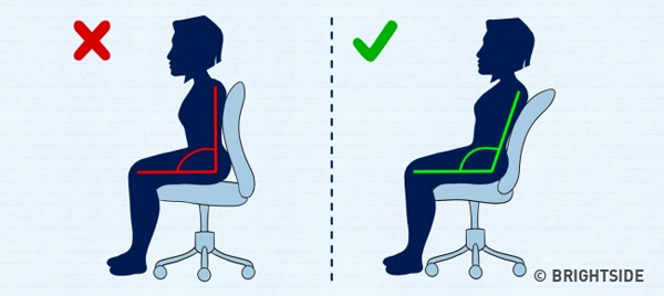 Tư thế ngồi không đúng là một trong những tác nhân ảnh hưởng đến cột sống (Ảnh minh họa)