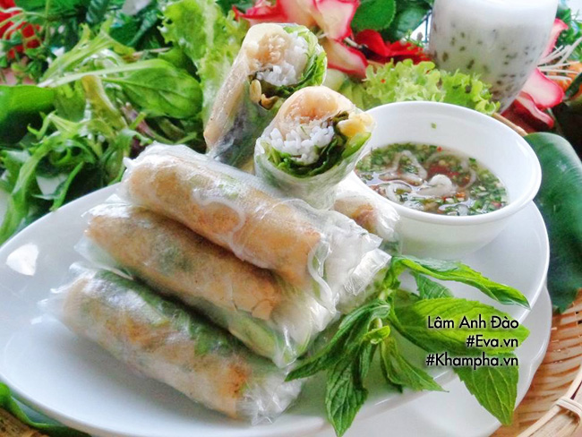 cuoi tuan lam goi cuon nem, mon an choi la mieng hap dan - 11