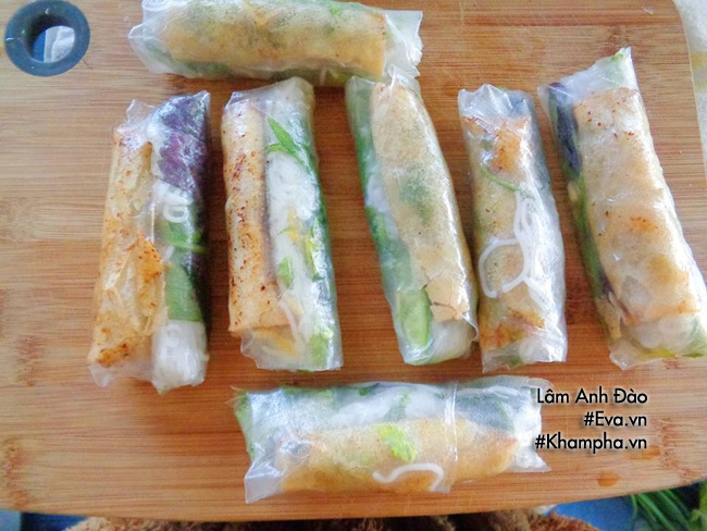 cuoi tuan lam goi cuon nem, mon an choi la mieng hap dan - 8
