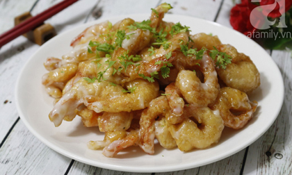 Món ngon cuối tuần: Tôm chiên sốt mayonnaise