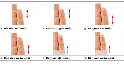 Xem độ dài đốt ngón tay tiết lộ tương lai sang hay hèn