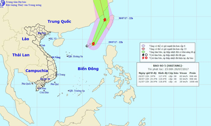 Thời tiết hôm nay (30.7): Xuất hiện cơn bão số 5, miền Bắc nắng nóng trên 37 độ