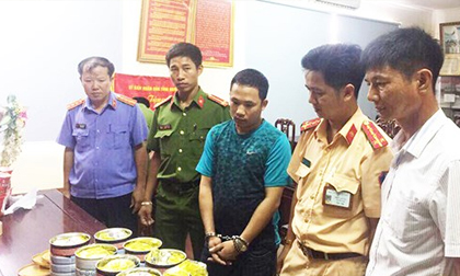 8kg ma túy đá dấu trong hộp sữa dập nắp như mới