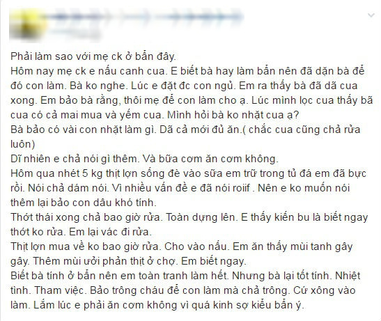 Con dâu khóc thét với mẹ chồng ở bẩn: nồi xoong không bao giờ rửa, gầm giường ngập BVS dùng rồi - Ảnh 1. Con dâu khóc thét với mẹ chồng ở bẩn: nồi xoong không bao giờ rửa, gầm giường ngập BVS dùng rồi - Ảnh 1.