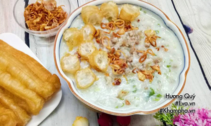 Cháo sườn sụn con thích chồng mê cho bữa sáng nhanh gọn