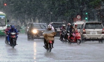 Mưa lớn trên diện rộng, Hà Nội đề phòng gió giật mạnh