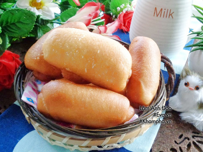 an sang voi banh mi chien nhan kem custard chay thom lung, beo ngay - 17